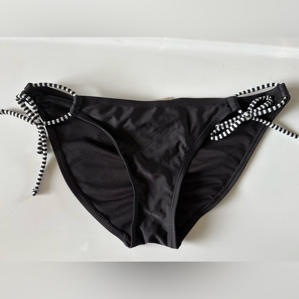 Target Black Bikini with Striped Trim